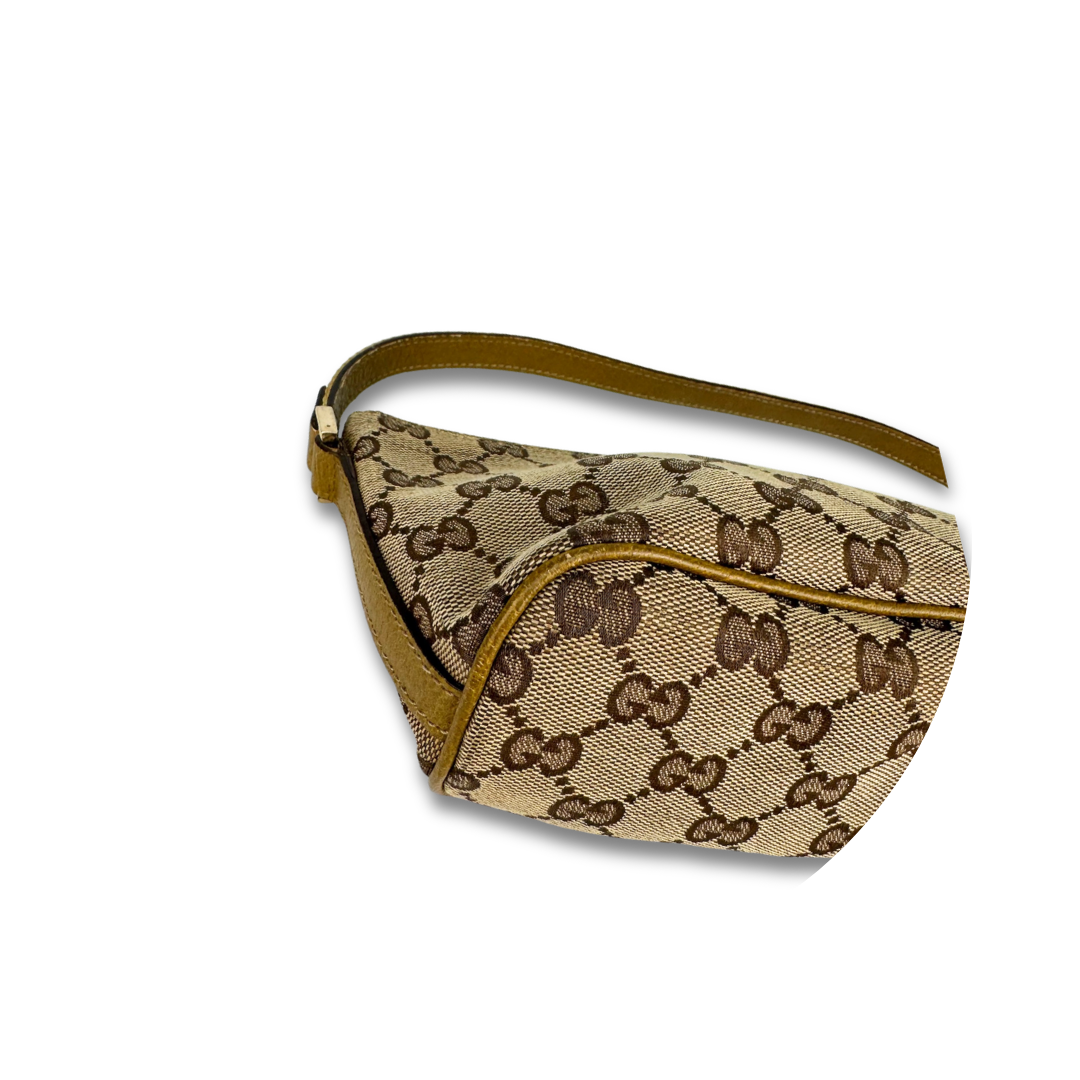 Gucci Brown GG Canvas Boat Pochette