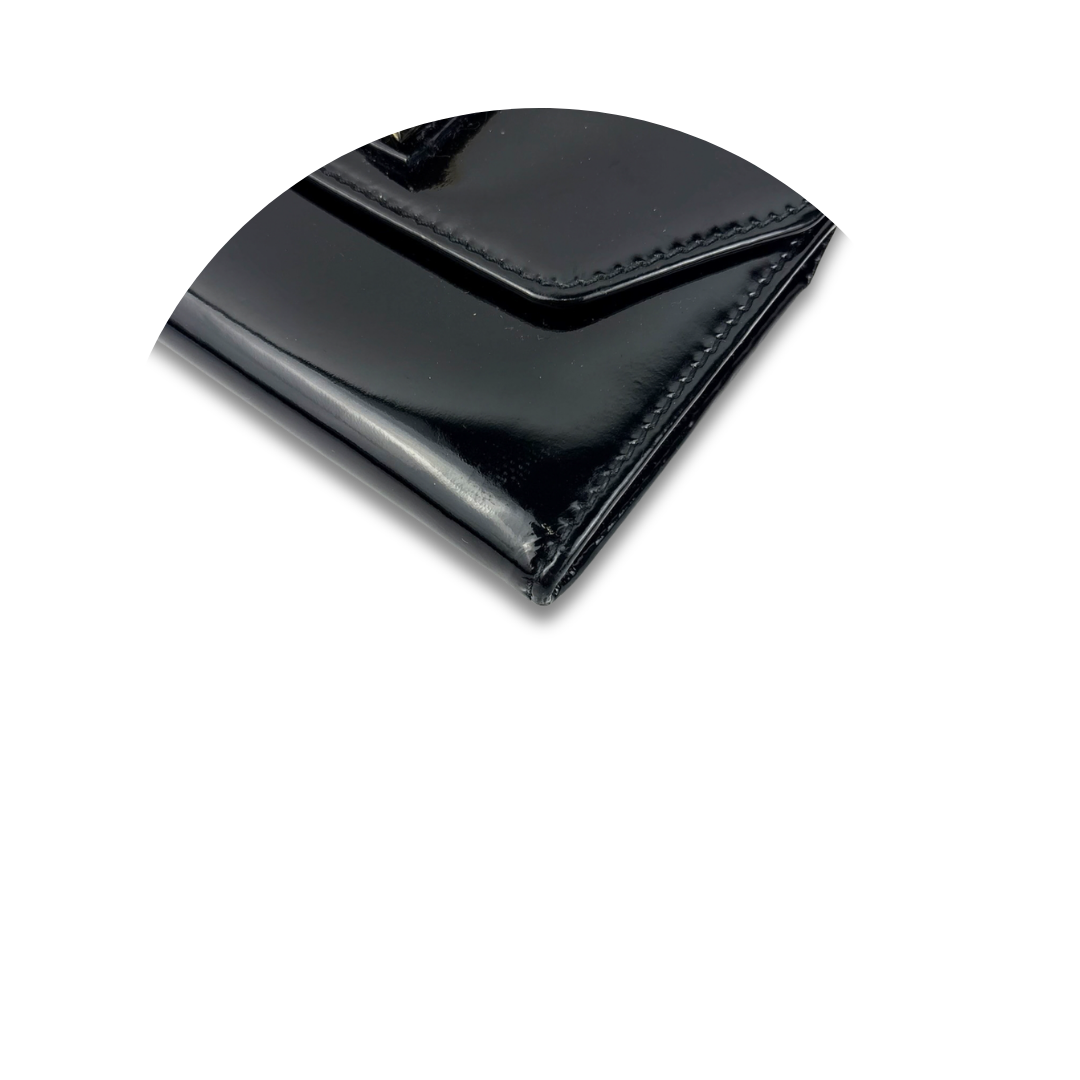 Chloe Black Patent Leather Wallet