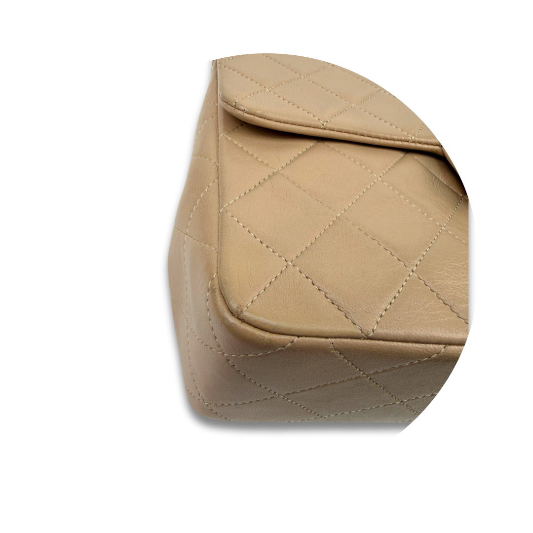 Chanel Classic Beige Small Square Single Flap