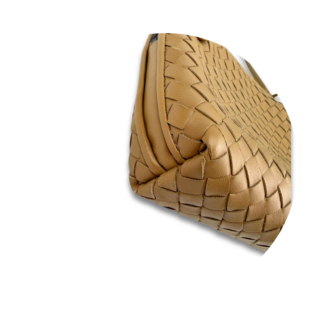 Bottega Veneta Beige Intrecciato Nodini Crossbody