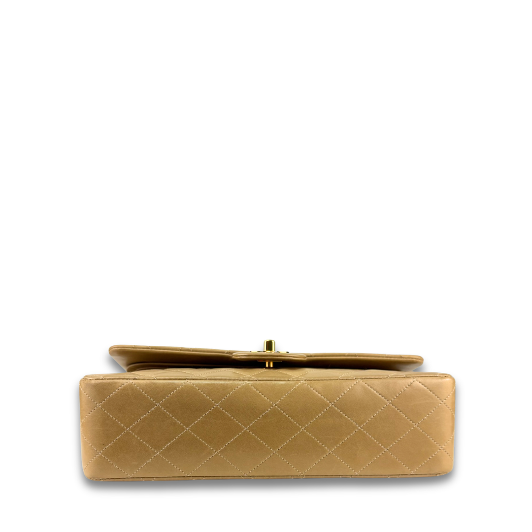 Chanel Classic Khaki Medium Double Flap