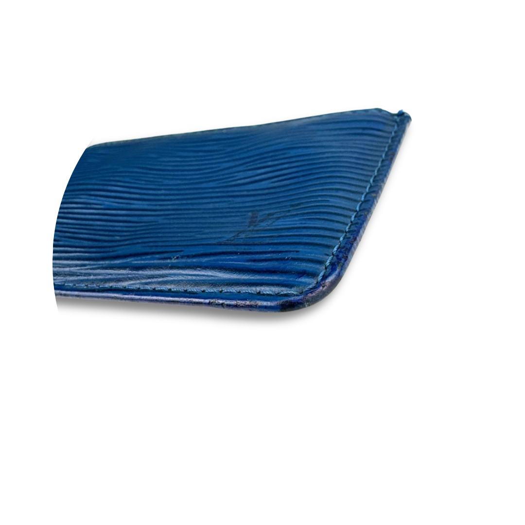 Louis Vuitton Blue Epi Key Pouch