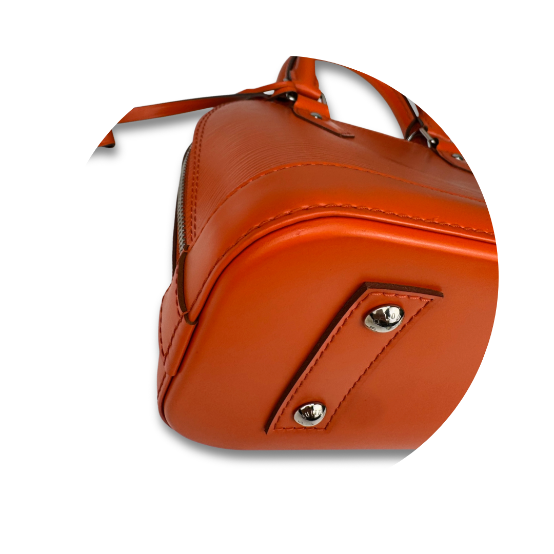 Louis Vuitton Orange Epi Leather Alma BB
