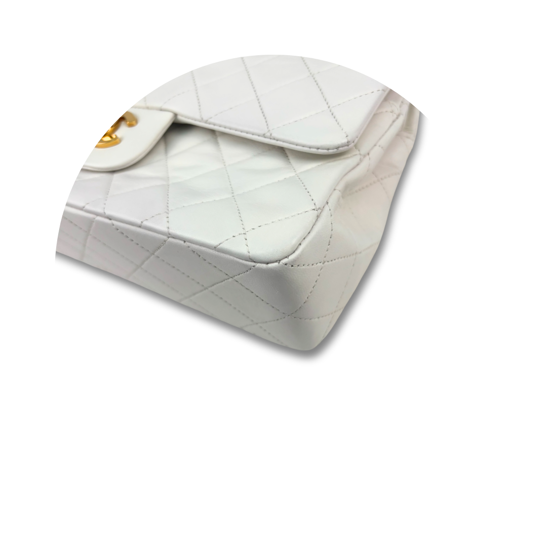 Chanel Classic White Small Double Flap
