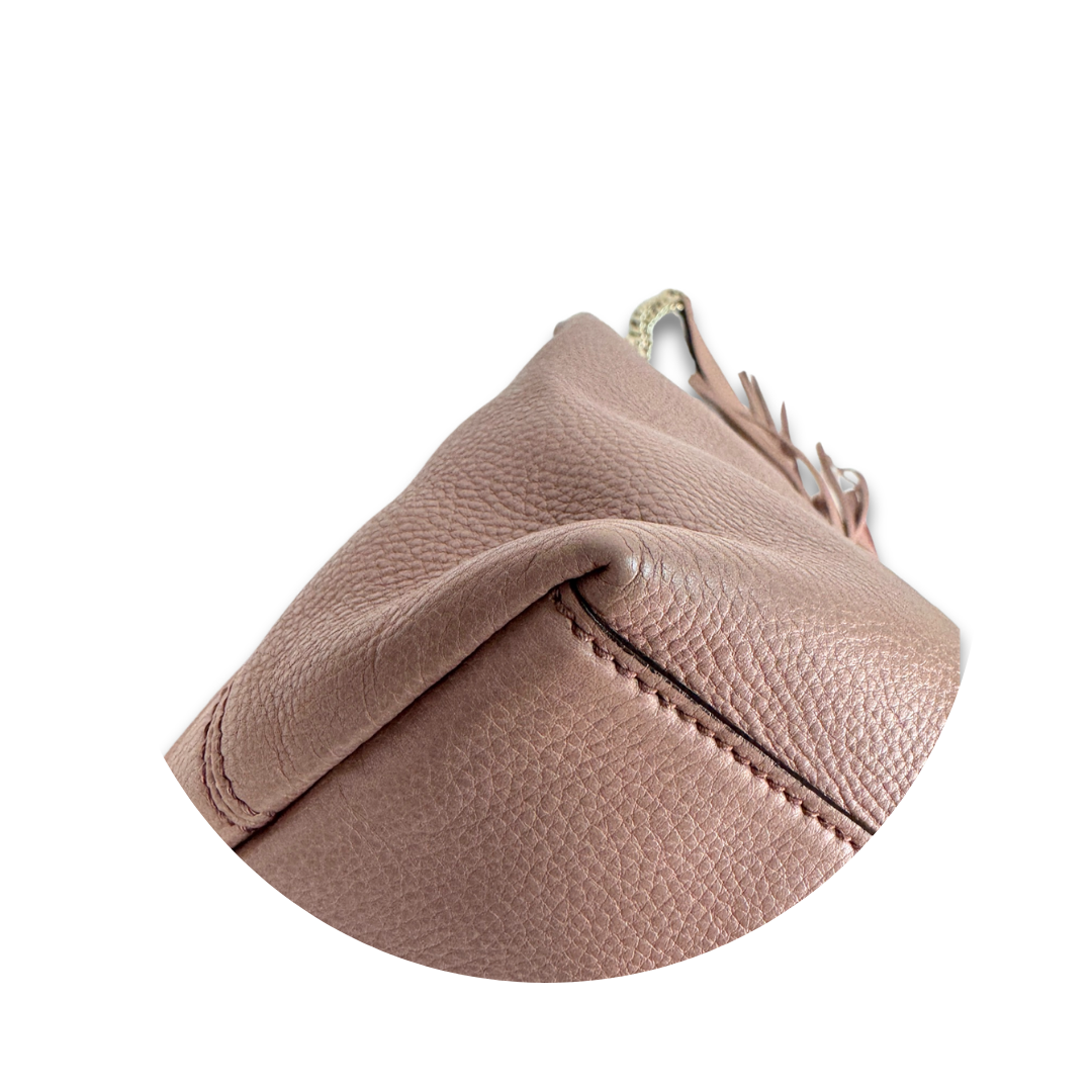 Gucci Dusty Rose Soho Chain Tote