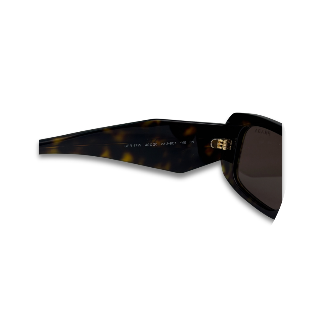 Prada Rectangular Tortoiseshell Sunglasses