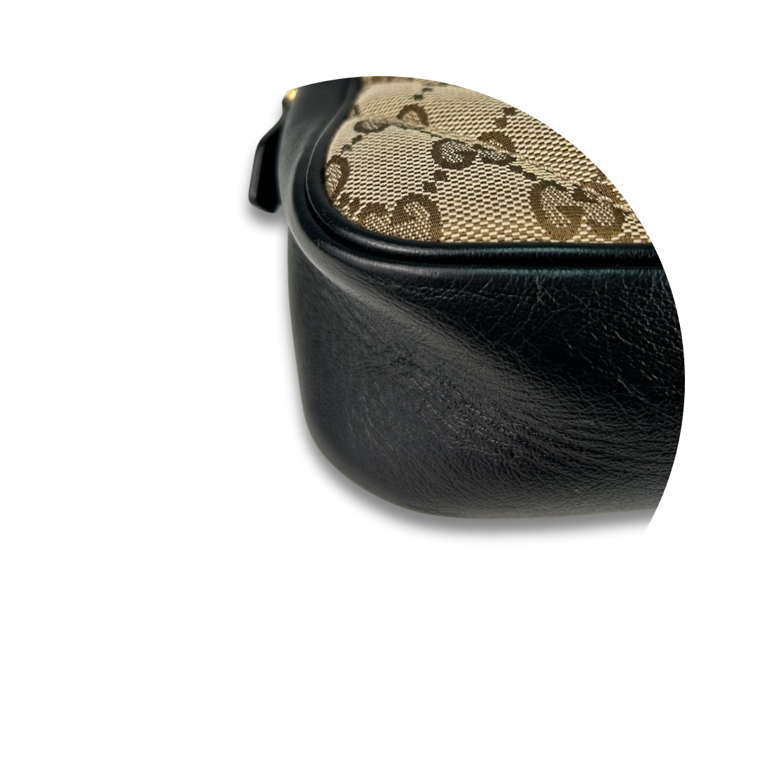 Gucci Black GG Canvas Marmont Small Camera Bag