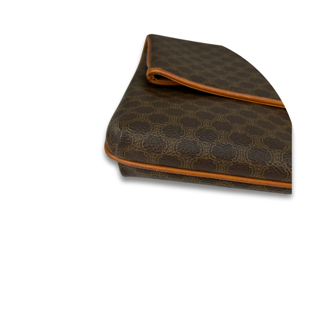 Celine Triomphe Macadam Flap Clutch