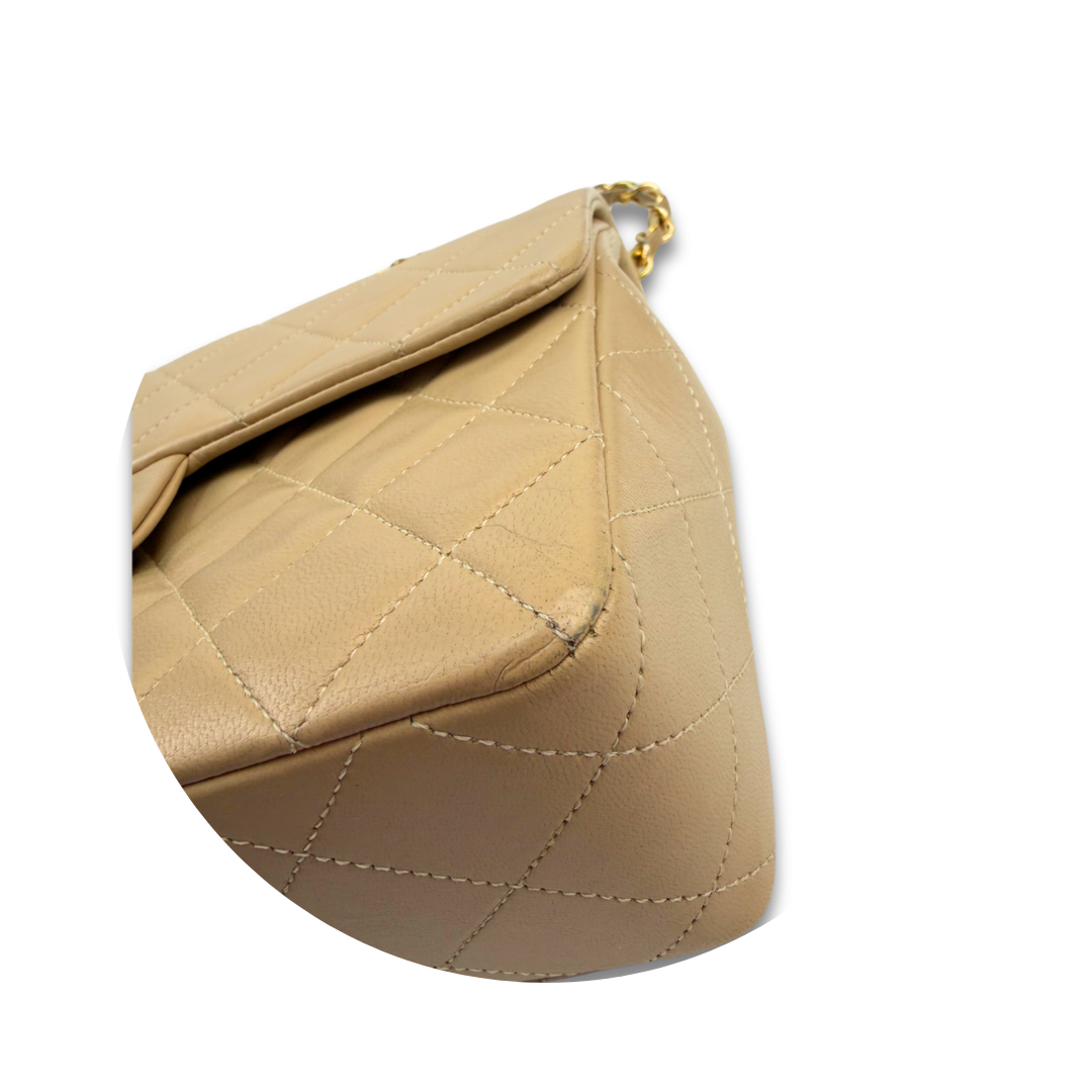 Chanel Classic Beige Small Square Single Flap