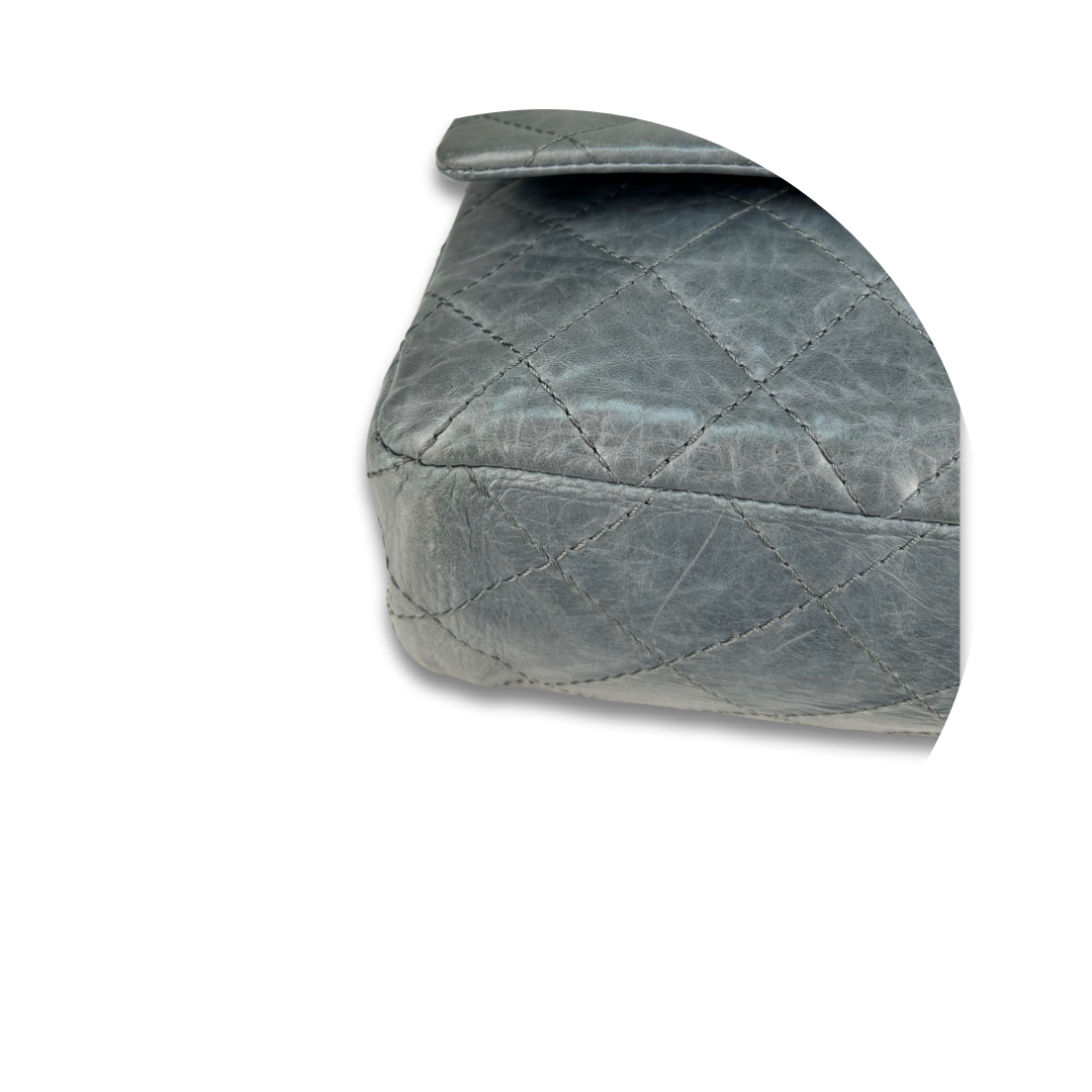 Chanel Grey 2.55 Reissue 227 Double Flap