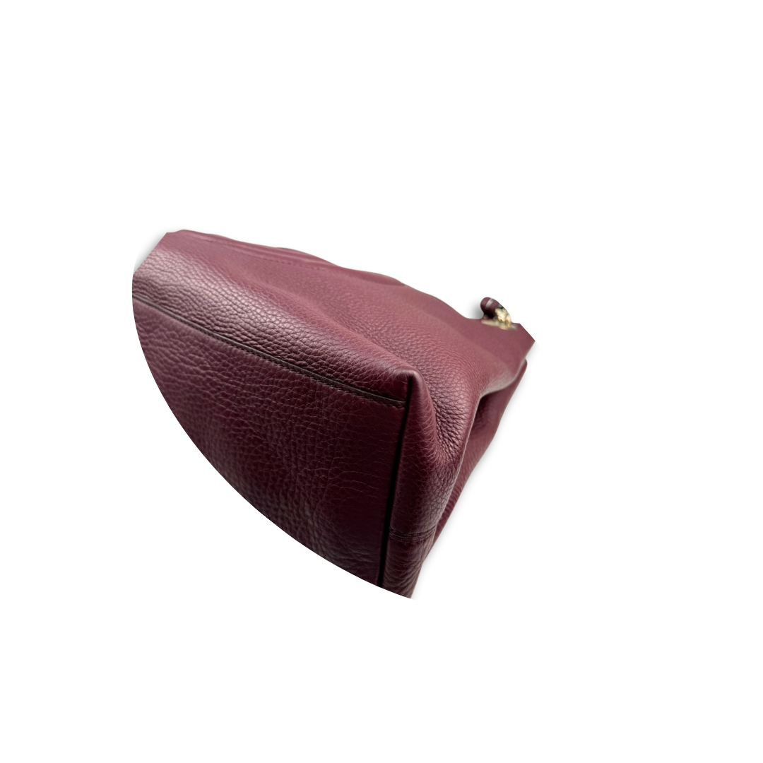 Gucci Metallic Purple Soho Chain Tote