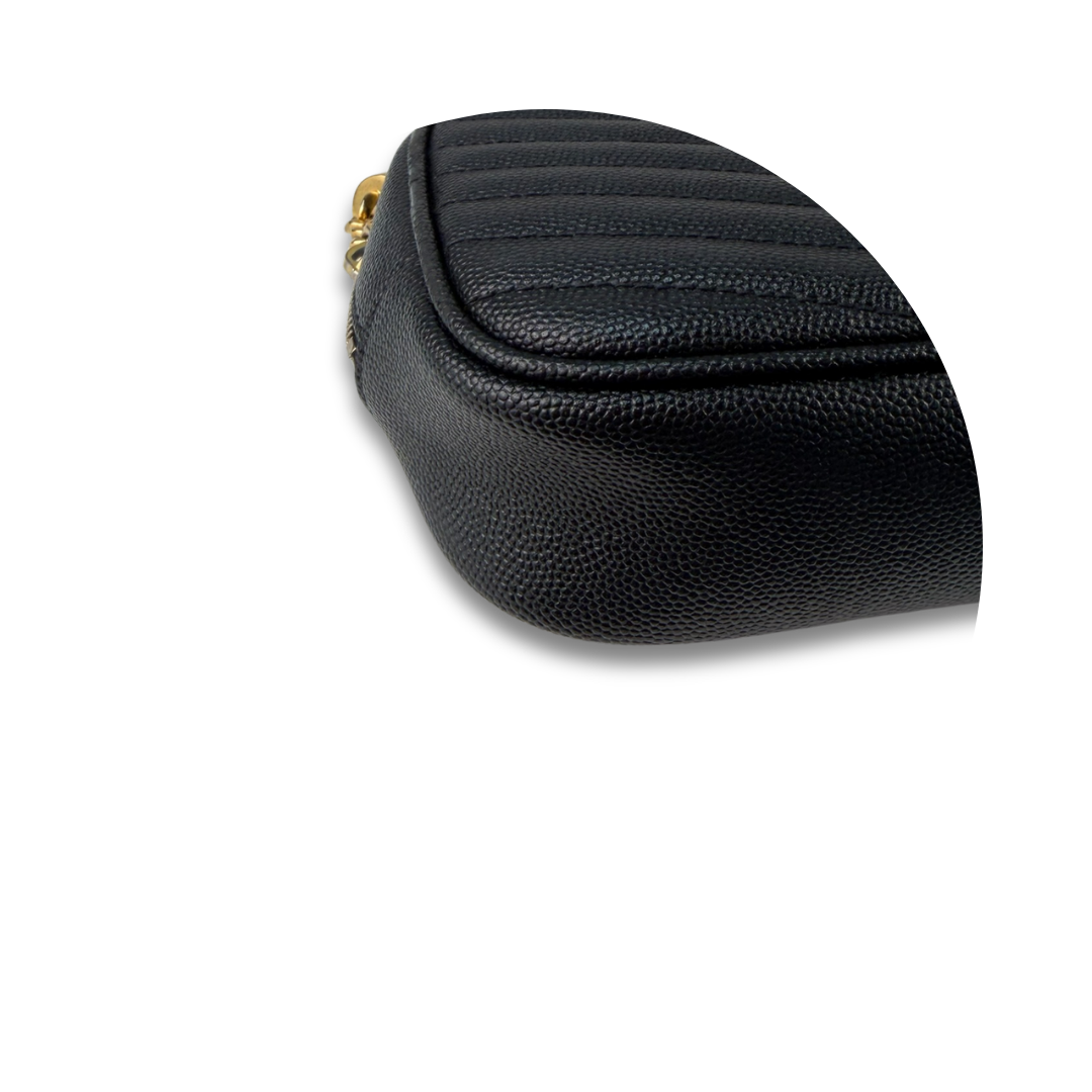 YSL Lou Mini Black Camera Bag