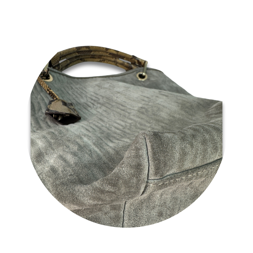 Louis Vuitton Embossed Suede Whisper GM
