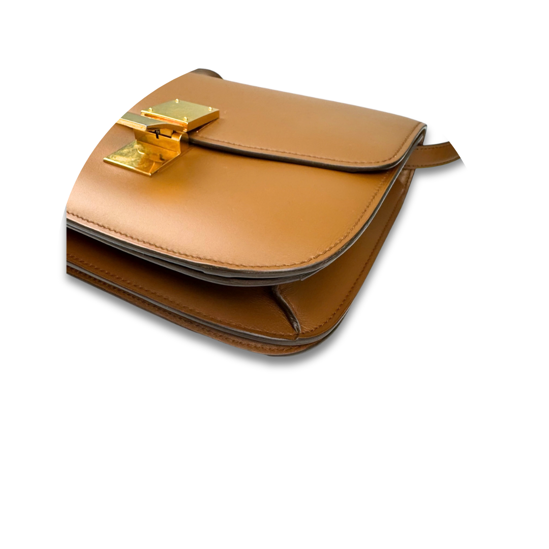 Celine Brown Medium Calfskin Box Bag