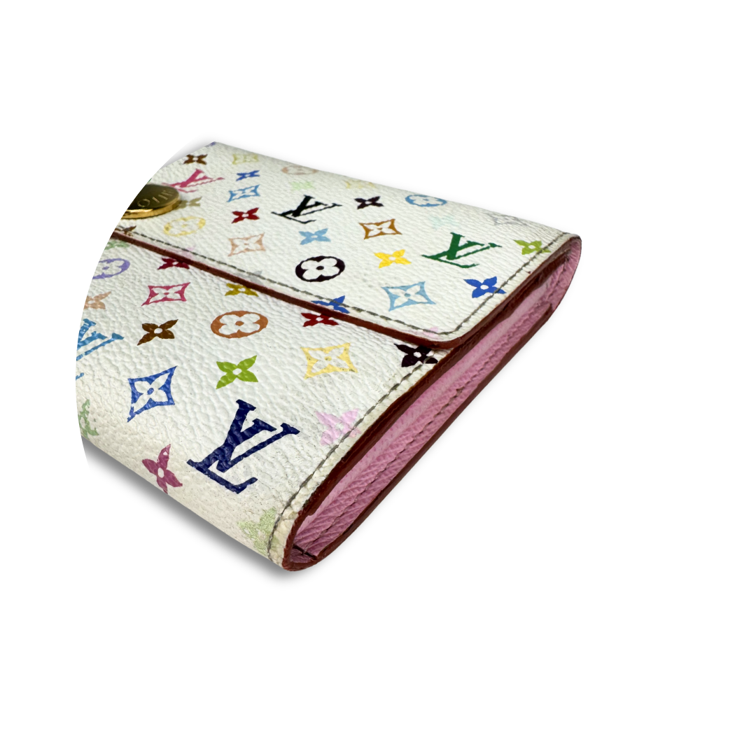 Louis Vuitton White Murakami Sarah Wallet