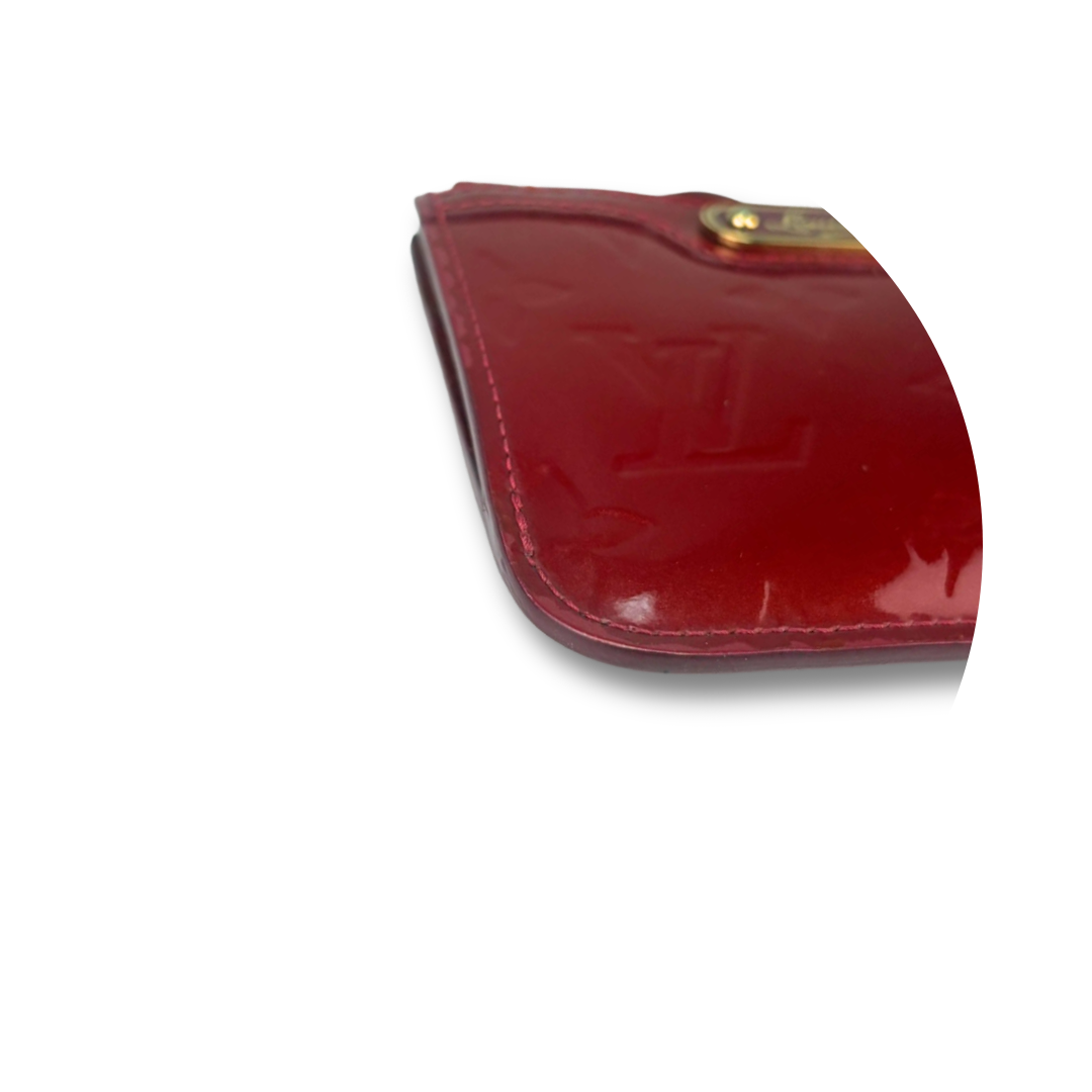 Louis Vuitton Red Vernis Key Pouch