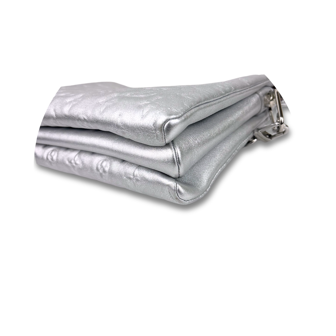 Louis Vuitton Metallic Silver Coussin PM