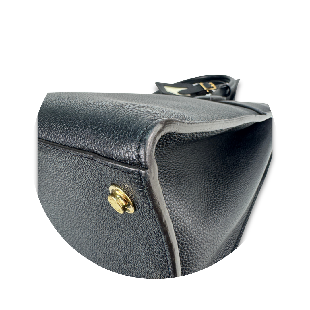 Louis Vuitton Black Taurillon City Steamer MM