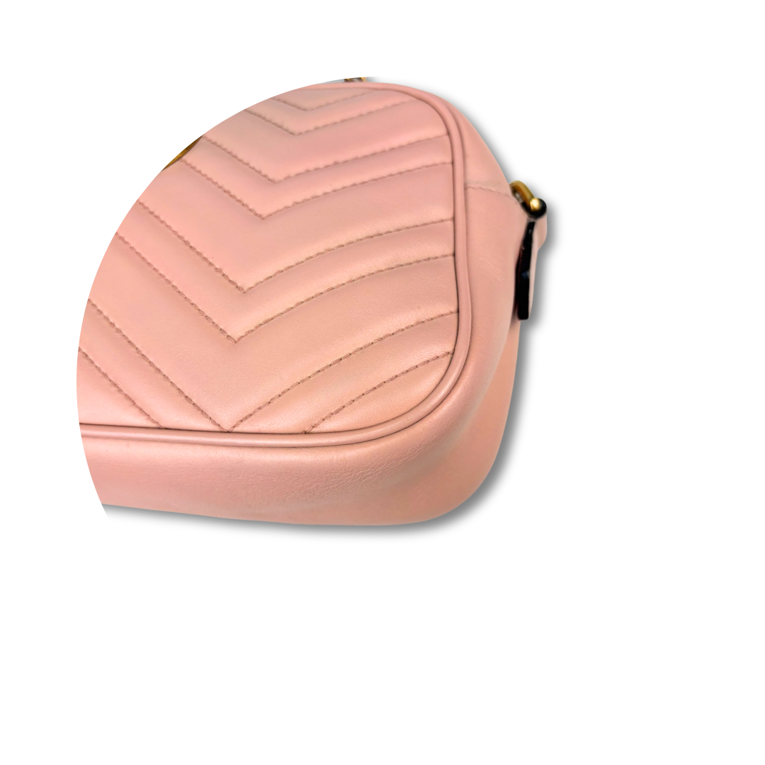 Gucci Pink Marmont Camera Bag