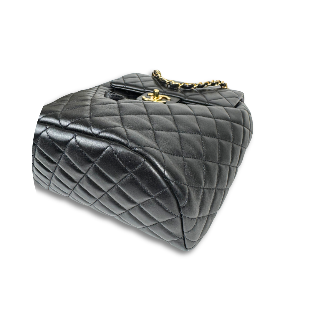 Chanel Black Lambskin Small Urban Spirit Backpack