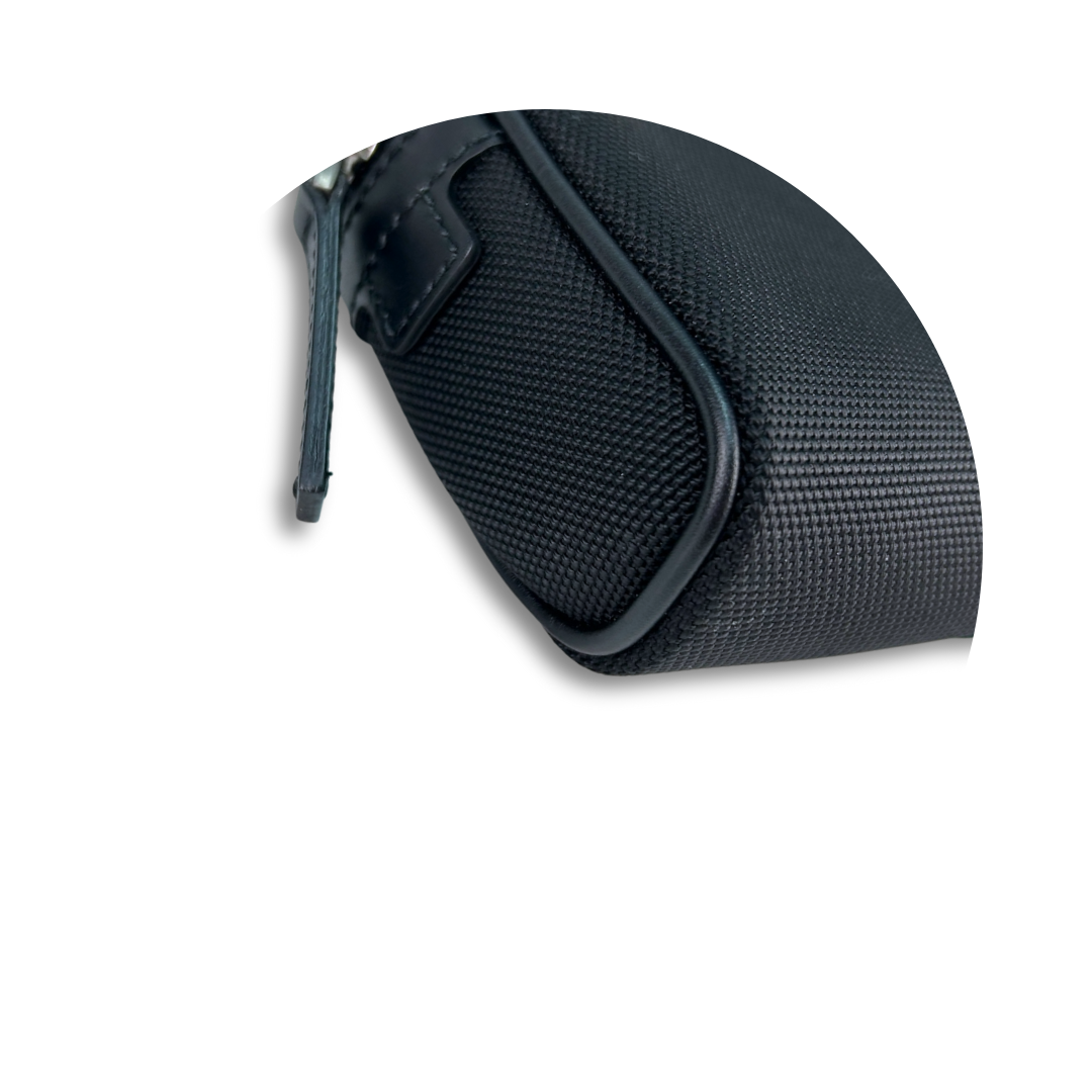 Gucci Black Techno Canvas Web Belt Bag