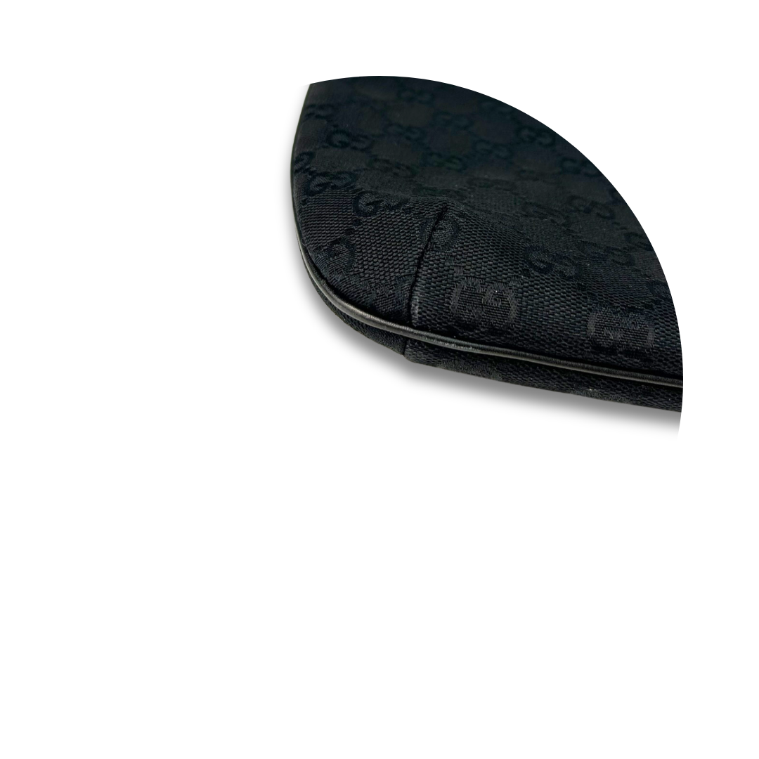 Gucci Black Canvas Shoulder Bag