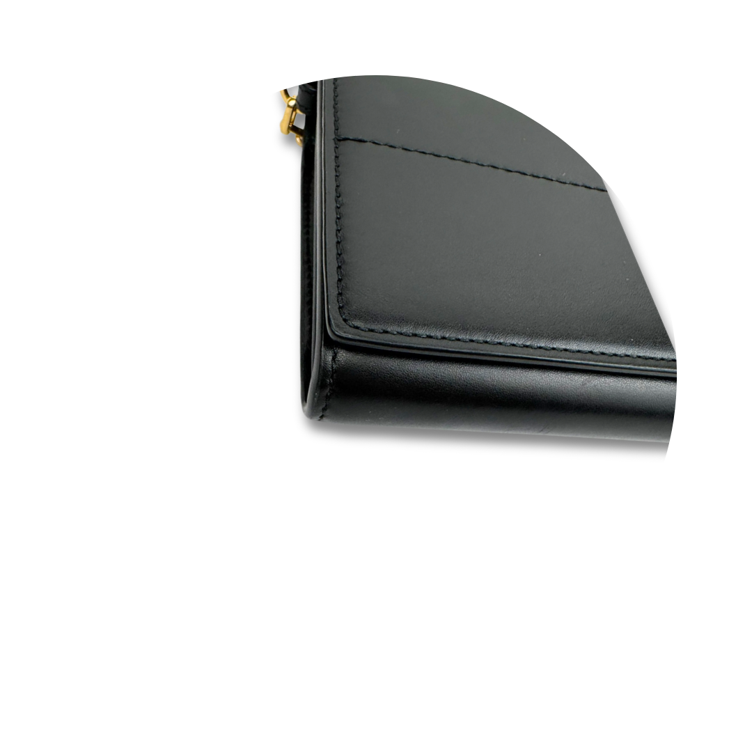 Burberry Snip Leather Chain Wallet