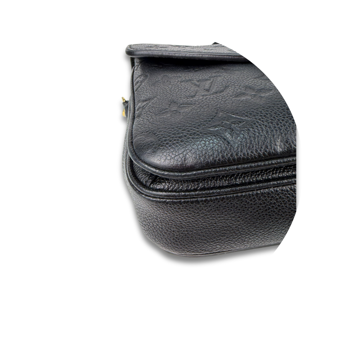 Louis Vuitton Black Empreinte Pochette Métis