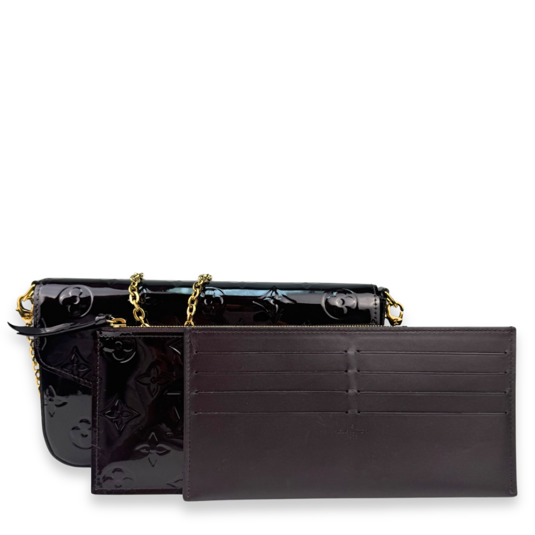 Louis Vuitton Amarante Vernis Pochette Felicie
