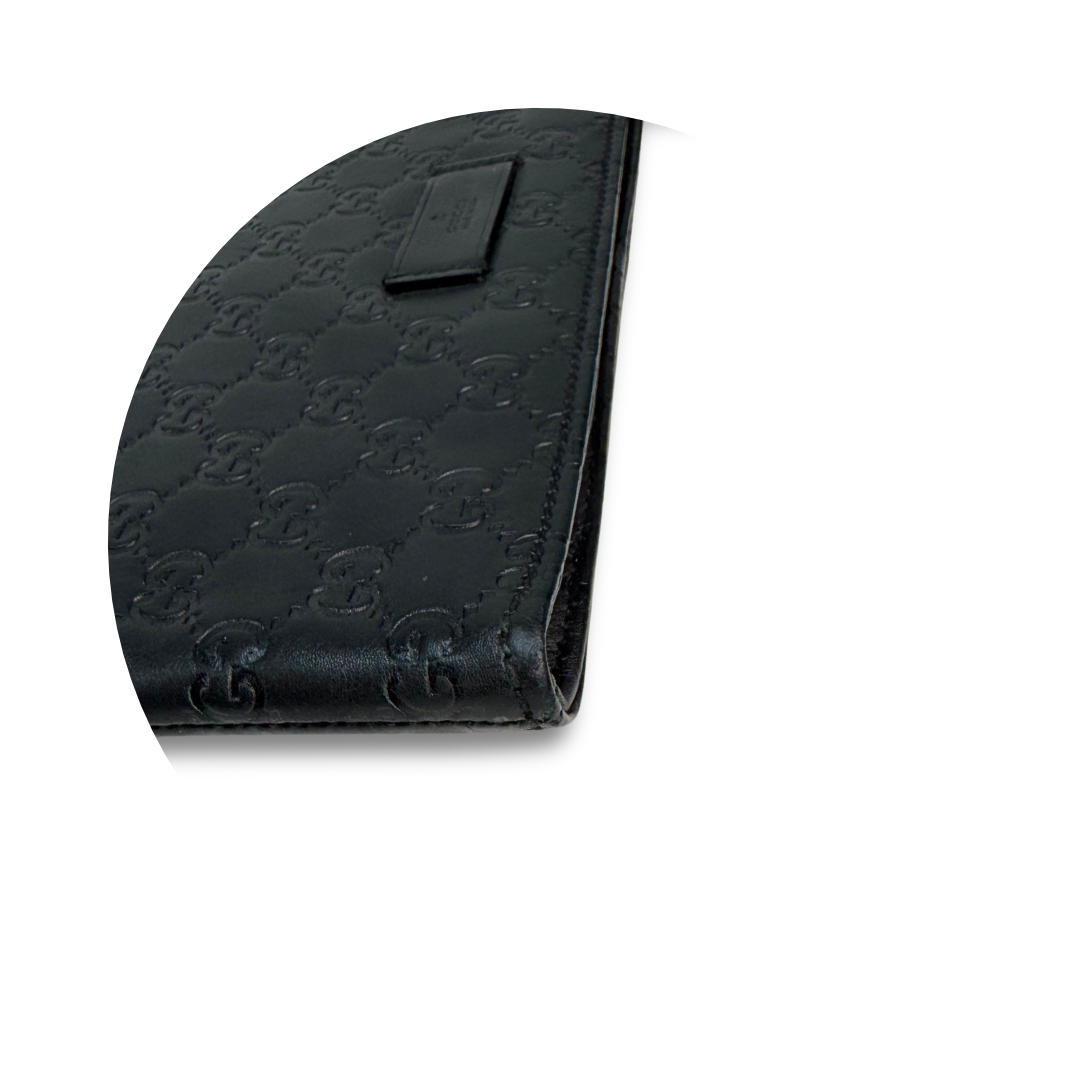 Gucci Black Guccissima Leather Tablet Case