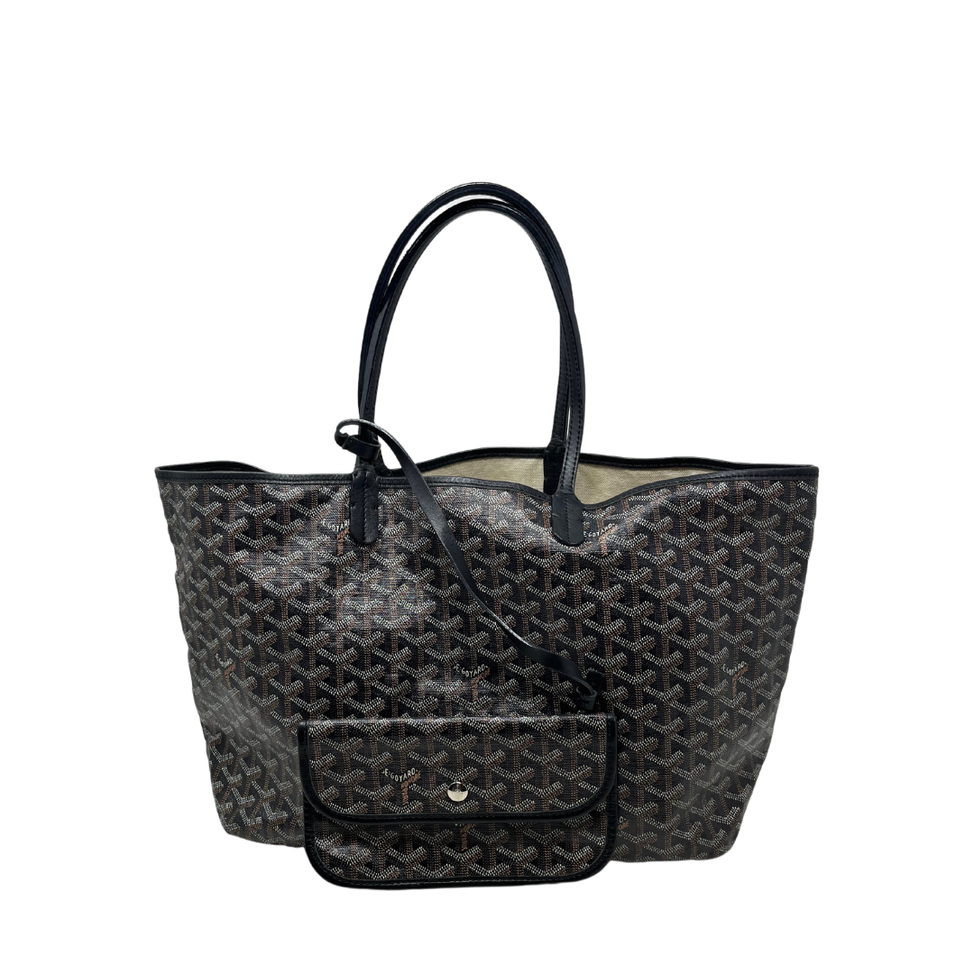 Goyard Brown Ine Coated Canvas and Leather Saint Louis PM Tote