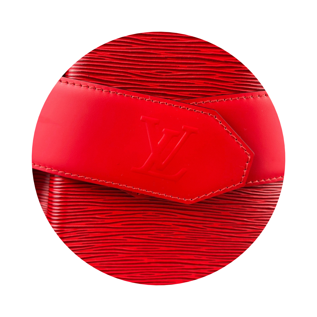 Louis Vuitton Red Epi Leather Sac D'Epaule