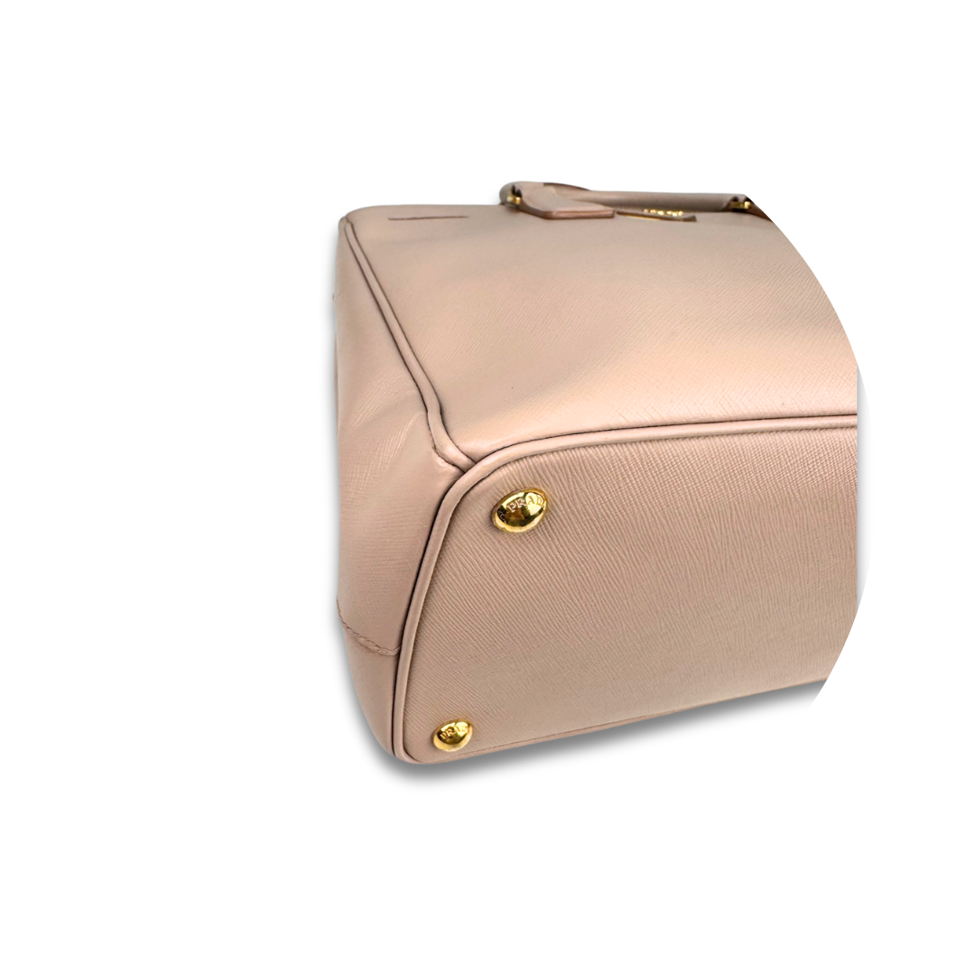 Prada Medium Pale Pink Double Zip Galleria