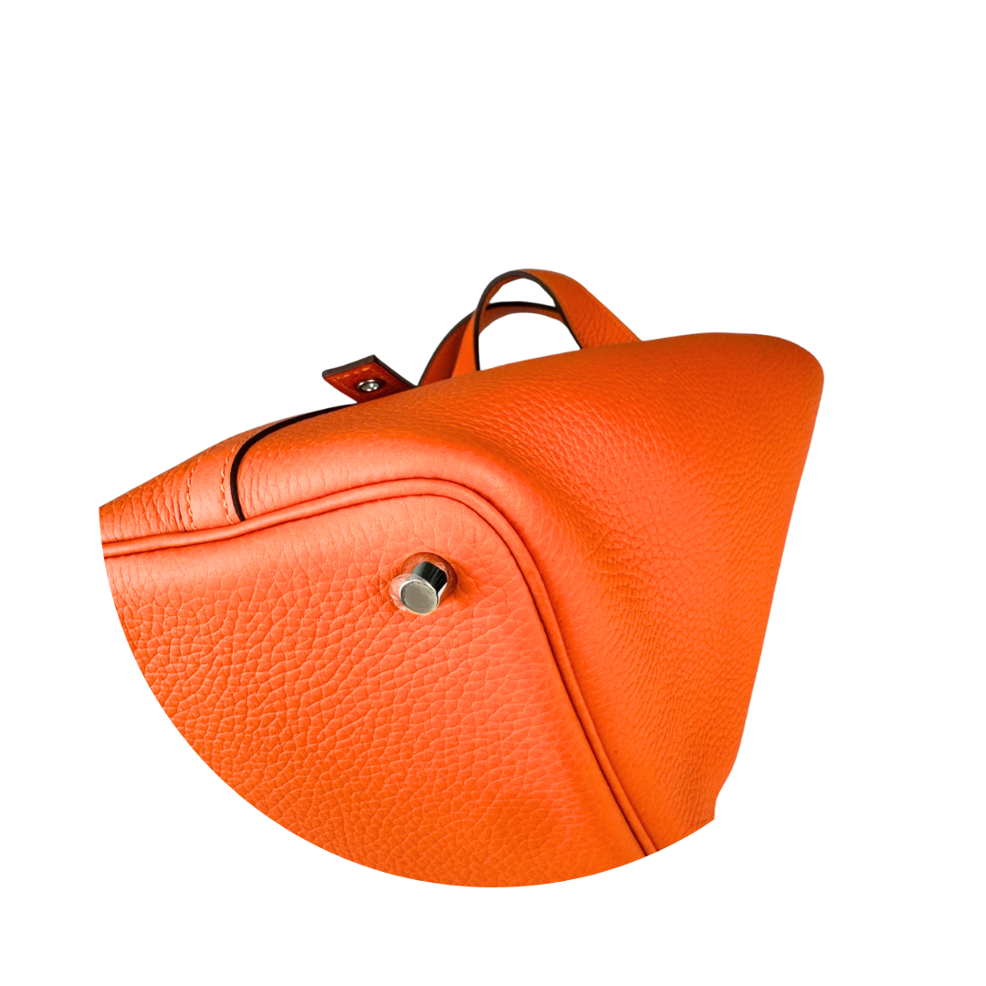 Hermès Clemence Picotin Orange 18