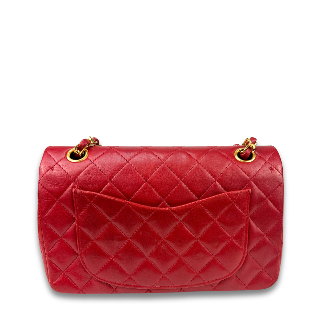 Chanel Red Classic Small Double Flap