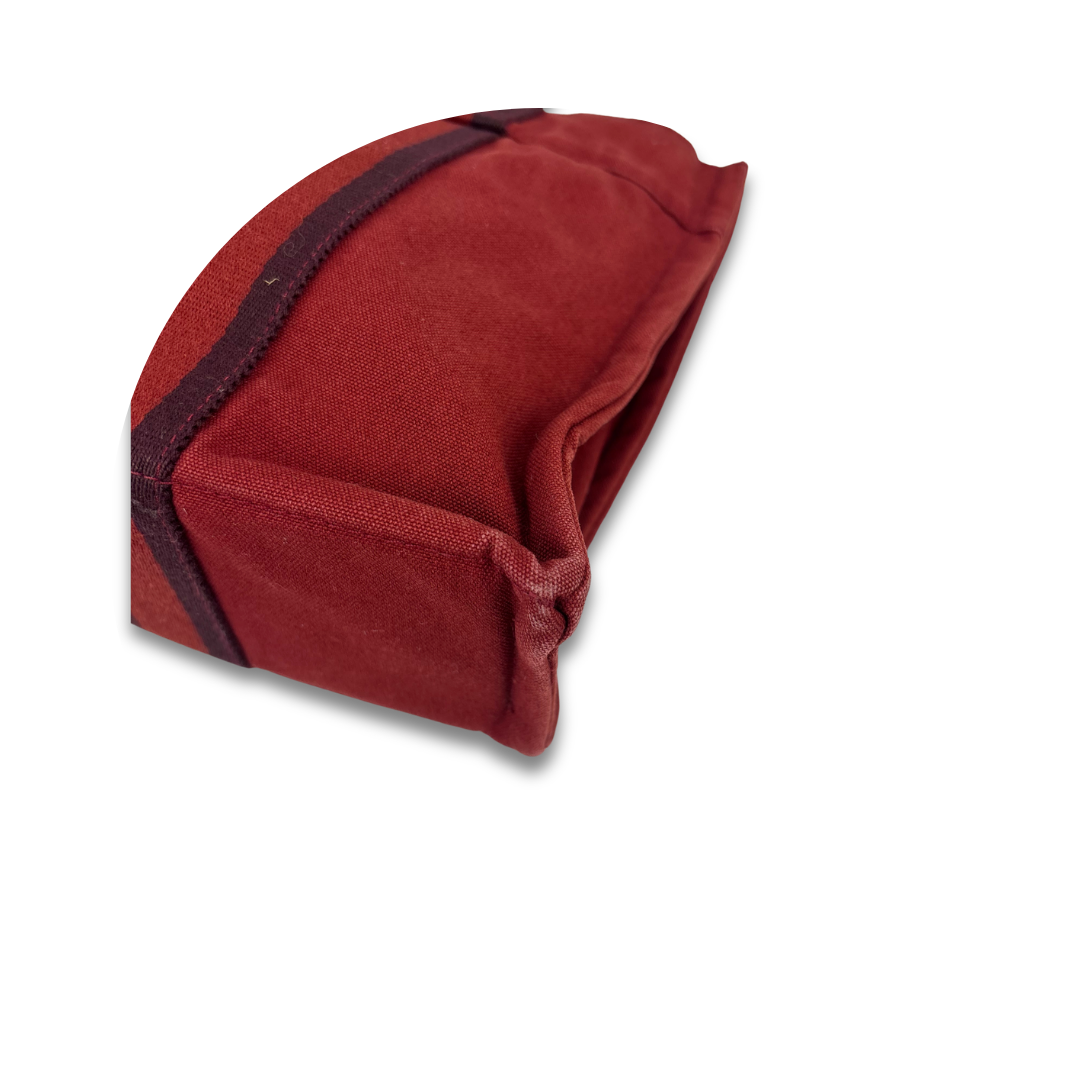 Hermès Red Canvas Fourre Tout PM