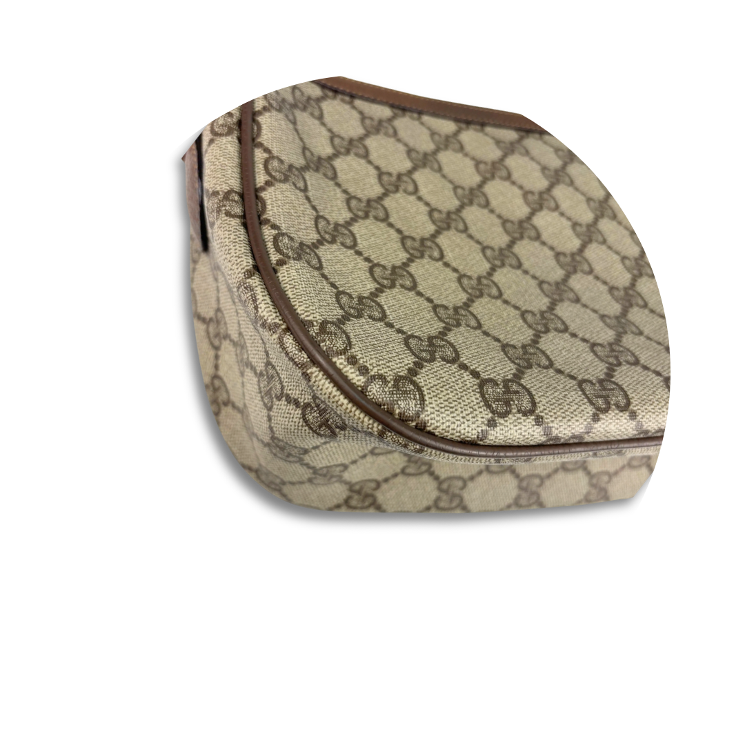 Gucci GG Brown Halfmoon Crossbody