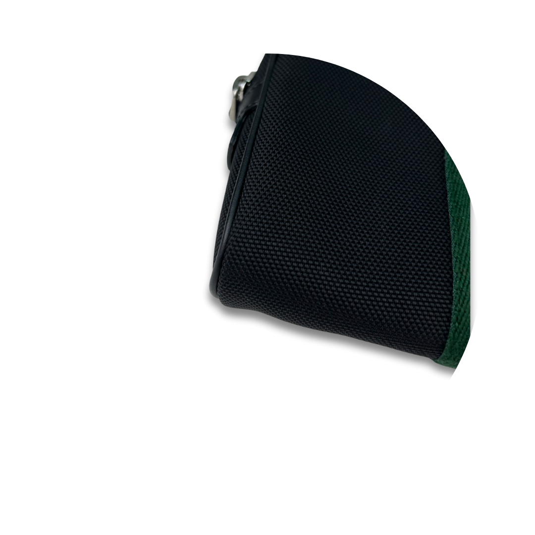 Gucci Black Techno Canvas Web Belt Bag