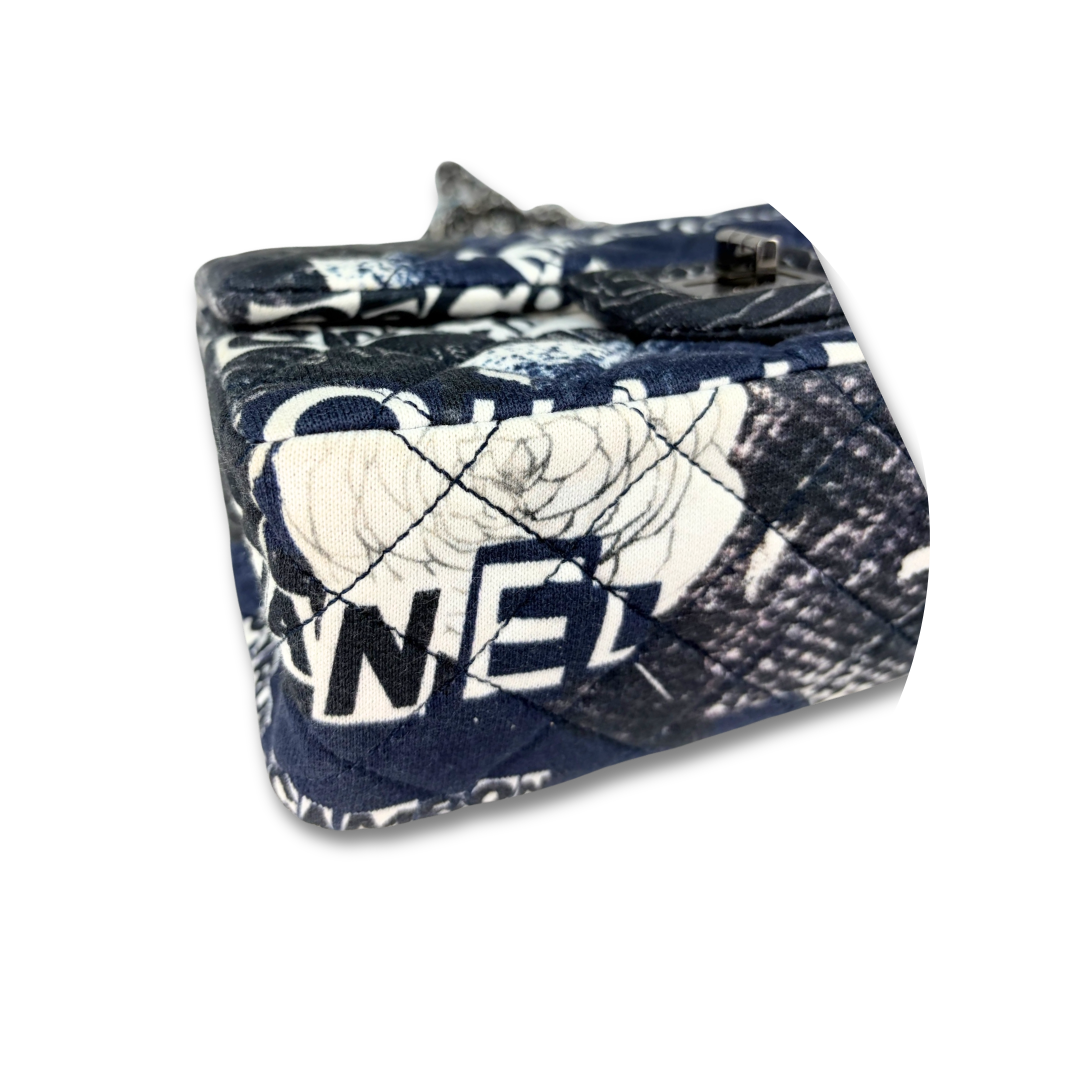 Chanel Quilted Fabric Mini 2.55 Reissue Single Flap