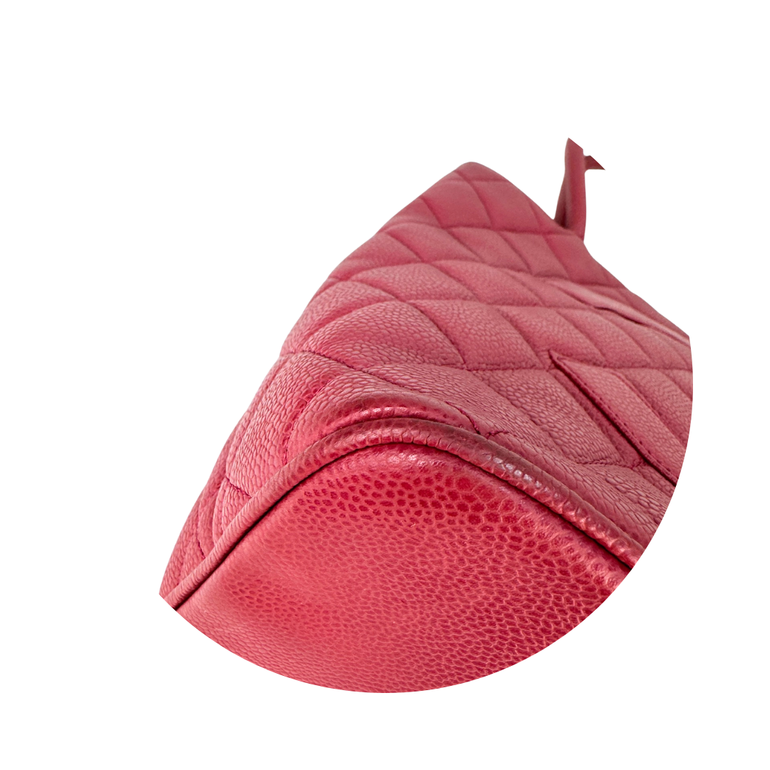 Chanel Pink Caviar Medallion Tote