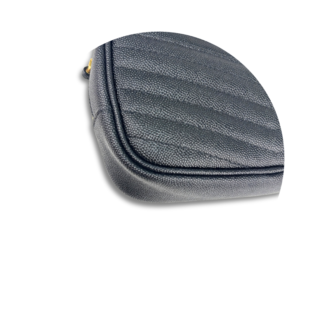 YSL Lou Mini Black Camera Bag