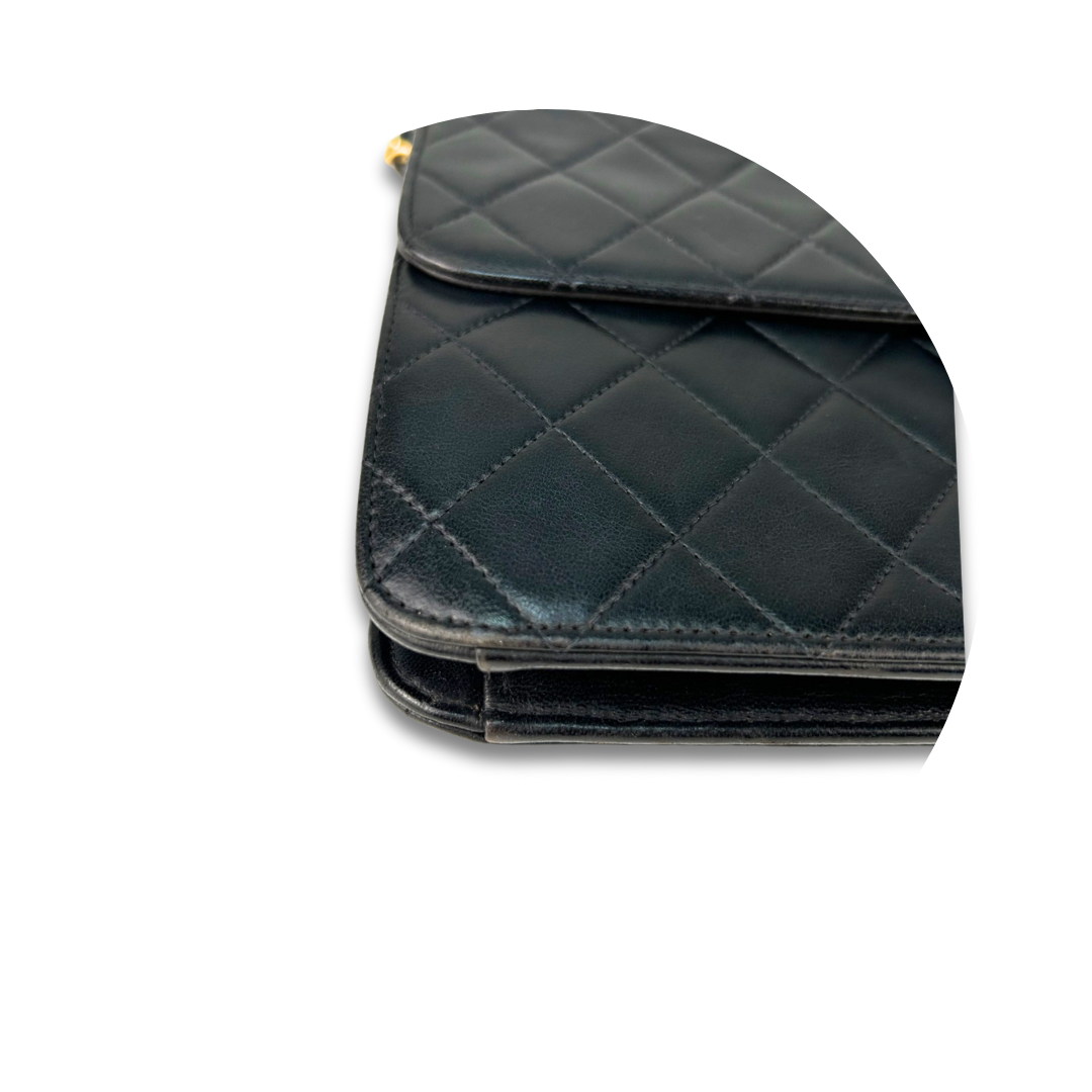 Chanel Black Pushlock Shoulder Bag