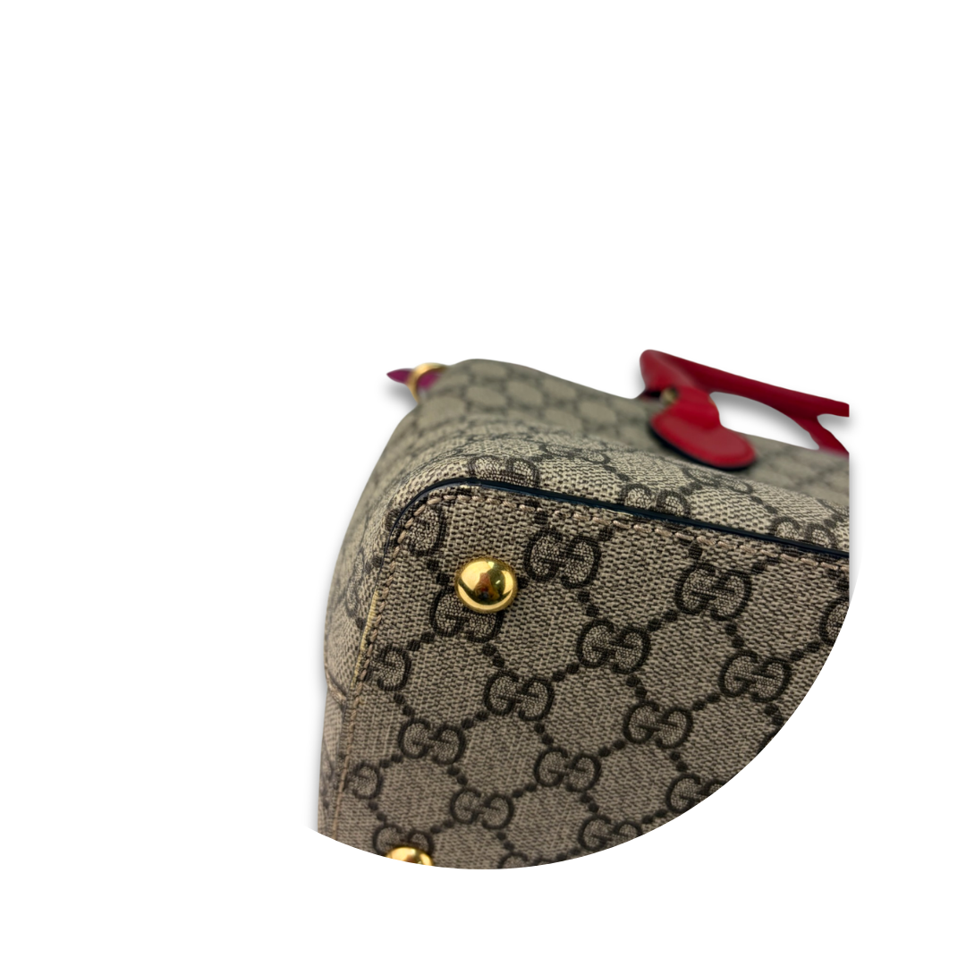 Gucci Small Supreme Tuscany Zip Tote