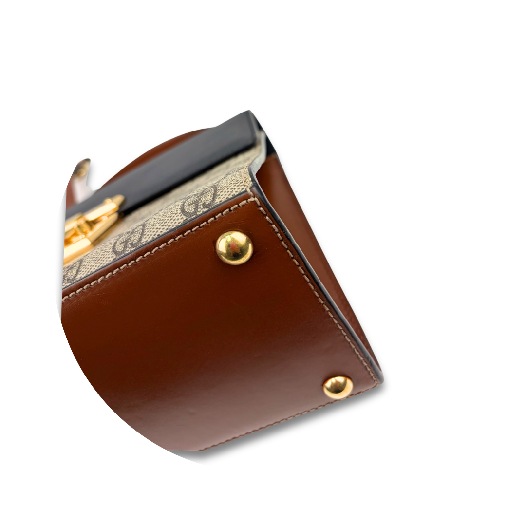 Gucci Supreme Medium Padlock Top Handle