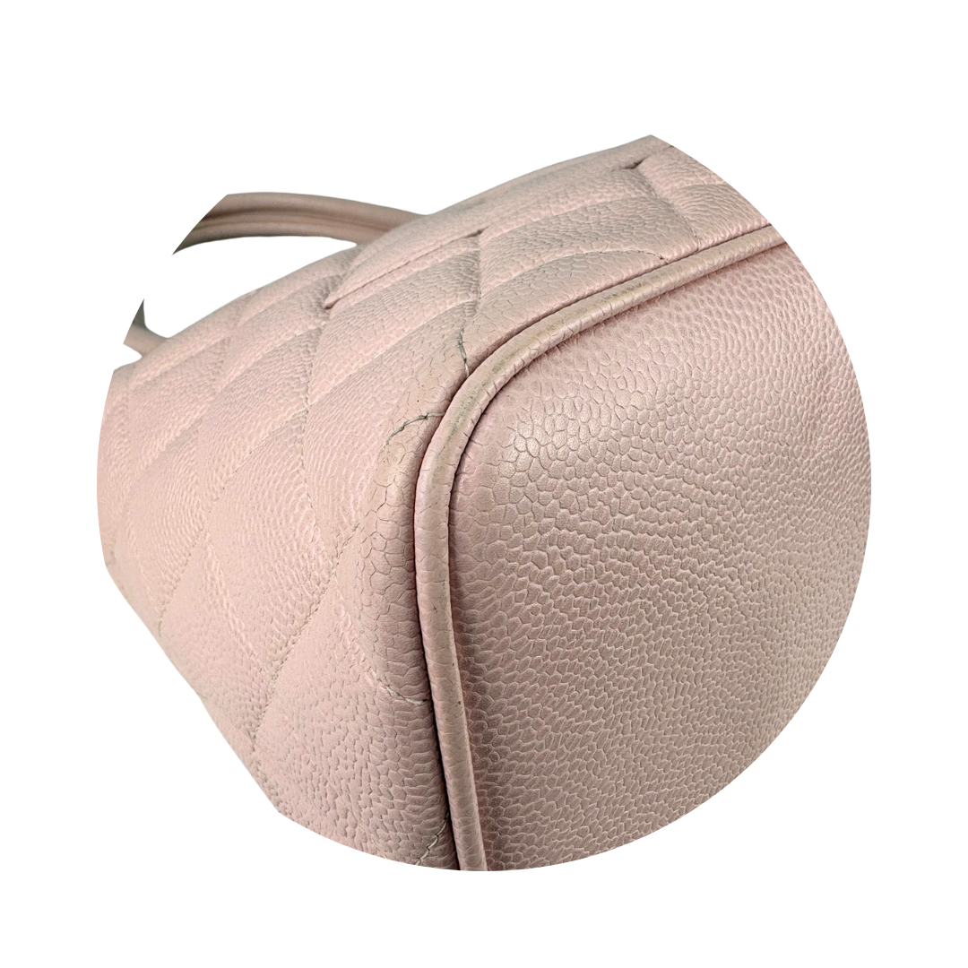 Chanel Pink Caviar Medallion Tote