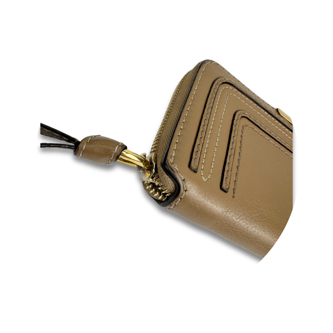 Chloe Marcie Brown Zip Around Wallet