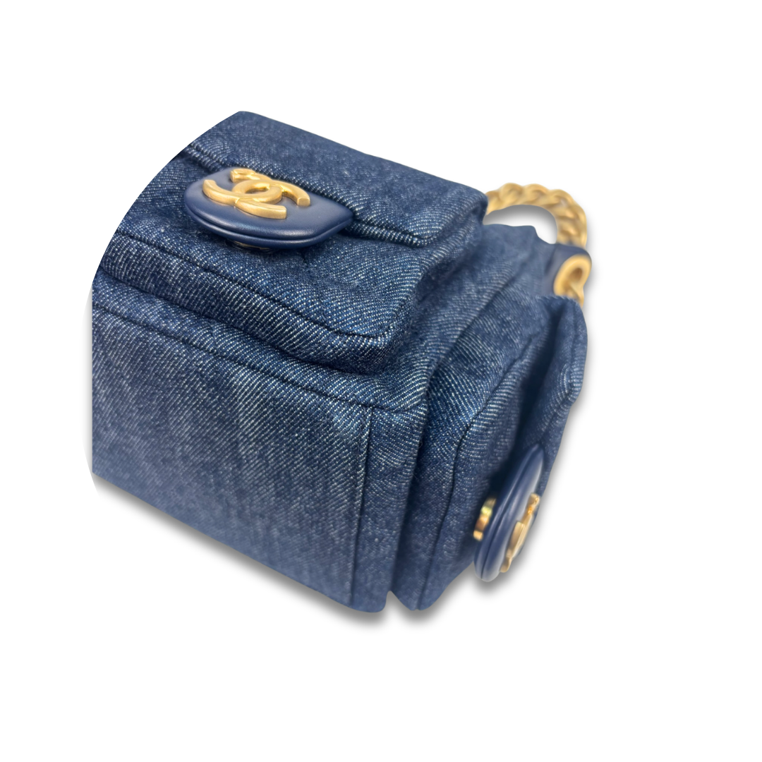 Chanel Denim Large Trendy Pockets Hobo