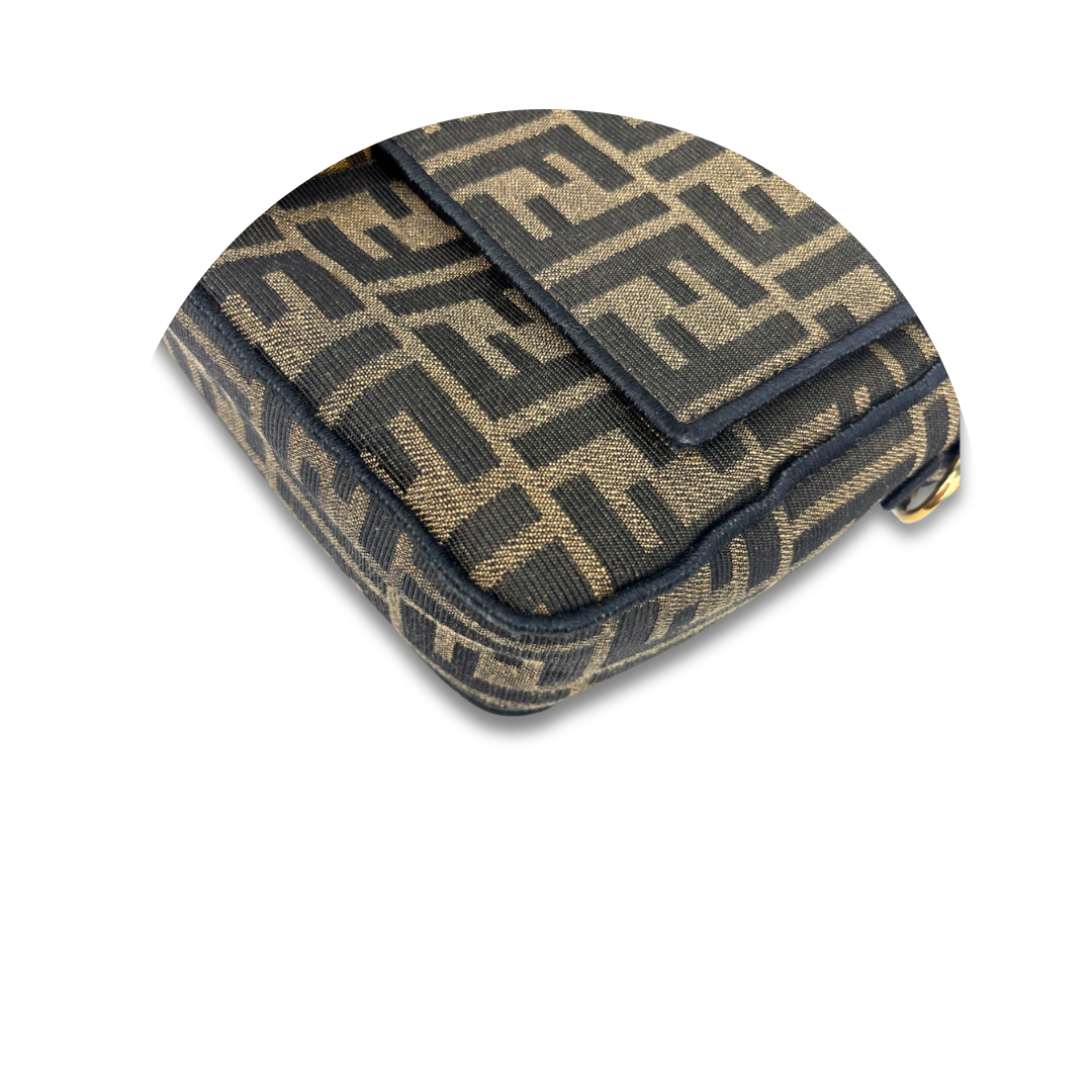 Fendi Jacquard Convertible Baguette