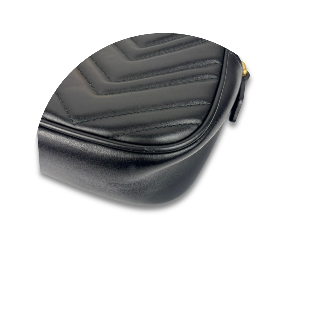 Gucci Black Marmont Small Camera Bag