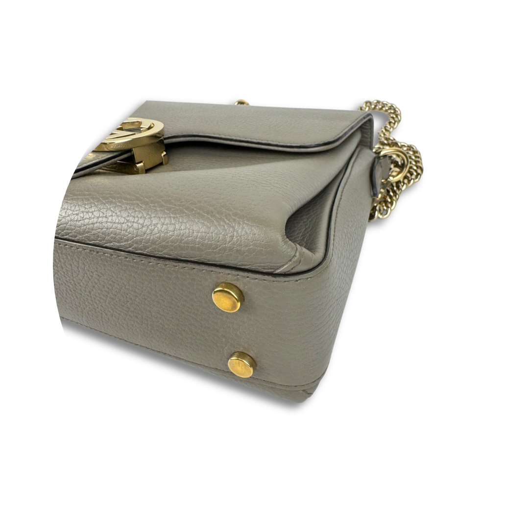 Gucci Grey Interlocking G Top Handle Bag